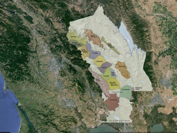 NORTH COAST Napa County / NORTH COAST Sonoma County 4% van de wijn uit Californië 600+