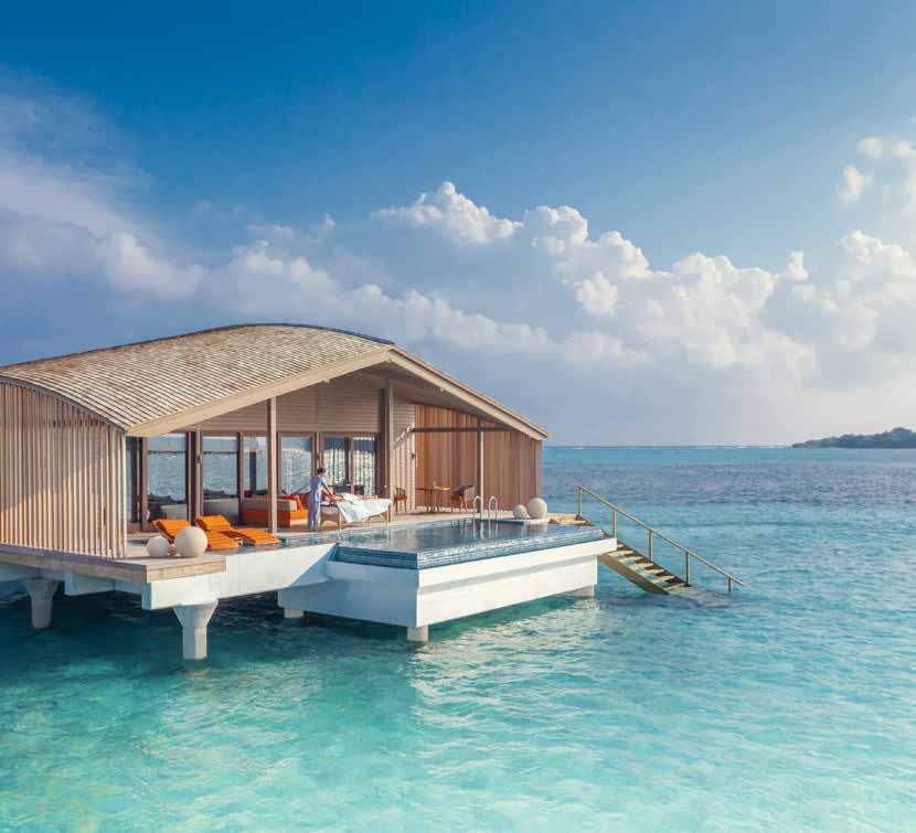 Finolhu Villas Maldiven Uitmuntende en ecologische privévilla s die op een steenworp afstand van Club Med Kani liggen. Dit is simpele luxe op zijn best.