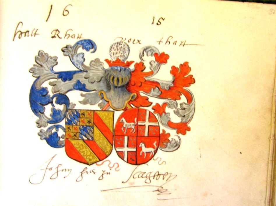 blz 82 1615 halt Rhatt voix thatt Johan Her zu Scaghen (Rechts: Anna van Assendelft) Jan III van Beieren Schagen, ca 1544- ov.