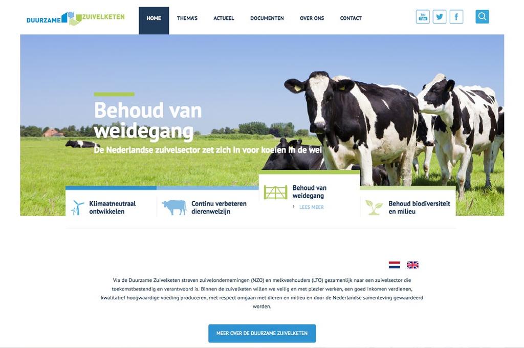 De vernieuwde website heeft een overzichtelijke en frisse uitstraling. Daarnaast is er nu ruimte voor alle communicatie-uitingen die afgelopen jaar zijn ontwikkeld.