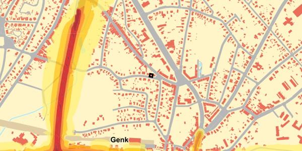 Geluidsbelasting nacht 23u00-07u00 (2016) Informatief: Wegverkeer: