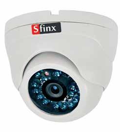 SFINX CCTV ANALOGIC / ACCESORII SF-126C-3 SF-1132NC-3 SF-W251SNH-4 Camera video analogica tip dome de exterior cu IR 20m, senzor 1/3 DIS, lentilă fixă 3,6mm, rezoluție 600TVL (Color), true Day/Night,