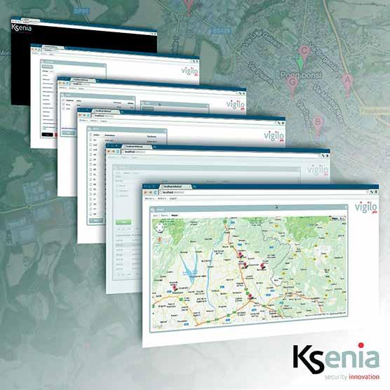 KSENIA Soft Centralizare Vigilo este un dispozitiv folosit pentru centralizarea evenimentelor primite de la centralele Lares și a comunicatoarelor GSM/ GPRS Gemino utilizând protocolul proprietar