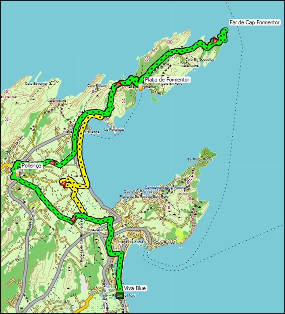 CAP FORMENTOR AFSTAND: 74km