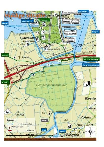 Met de aanleg van het fietspad langs de N31 (Wâldwei) en met de aansluiting daarvan op de nieuwe Leeuwarder woonwijk De Zuidlanden, is het gebied rond de polder voor vele