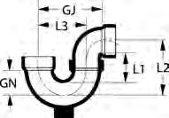 sifons p-sifon - verbinding (sxs) 1-1/2" - 4" U-bocht moet in het veld gelast worden EUR GJ GN L1 L2 L3