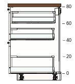 oven verzinkt 17, 1 17, 3 50205626 METOD onderkast basiselement 60x60x80 cm 24, 1 24, 00293017 SÄVEDAL ladefront 60x40 cm 30285025 MAXIMERA lade, hoog 60x60 cm