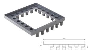 stadsuitloop met EPDM-manchet Type HxB (mm) D1 (mm) L1 (mm)