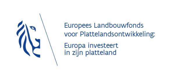 - Logo van de Vlaamse overheid (al dan niet met verplichte slogan ELFPO): Toevoeging na RDC van 16 maart 2016: wijziging uitvoeringverordening 808/2014: goedgekeurd.