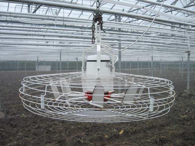 Beheersing van bovengrondse schimmels met meer verticale luchtbeweging (Nivolator) Monitoring sporendruk en aantasting van botrytis in sla