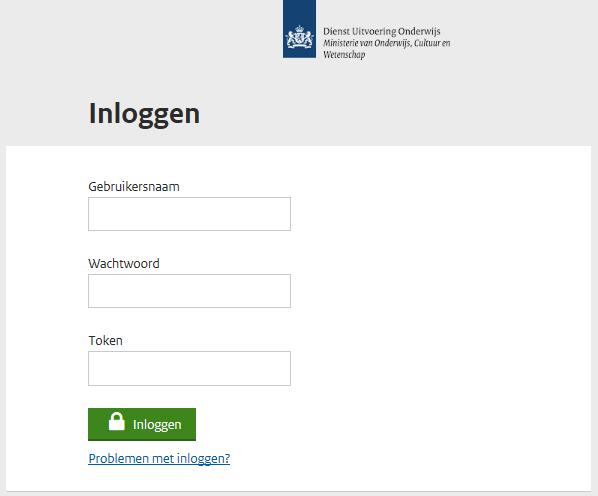 Afb. 4 Mijn DUO U kunt nu inloggen Vervolgens heeft u toegang tot die diensten op de site waarvoor u bent geautoriseerd.