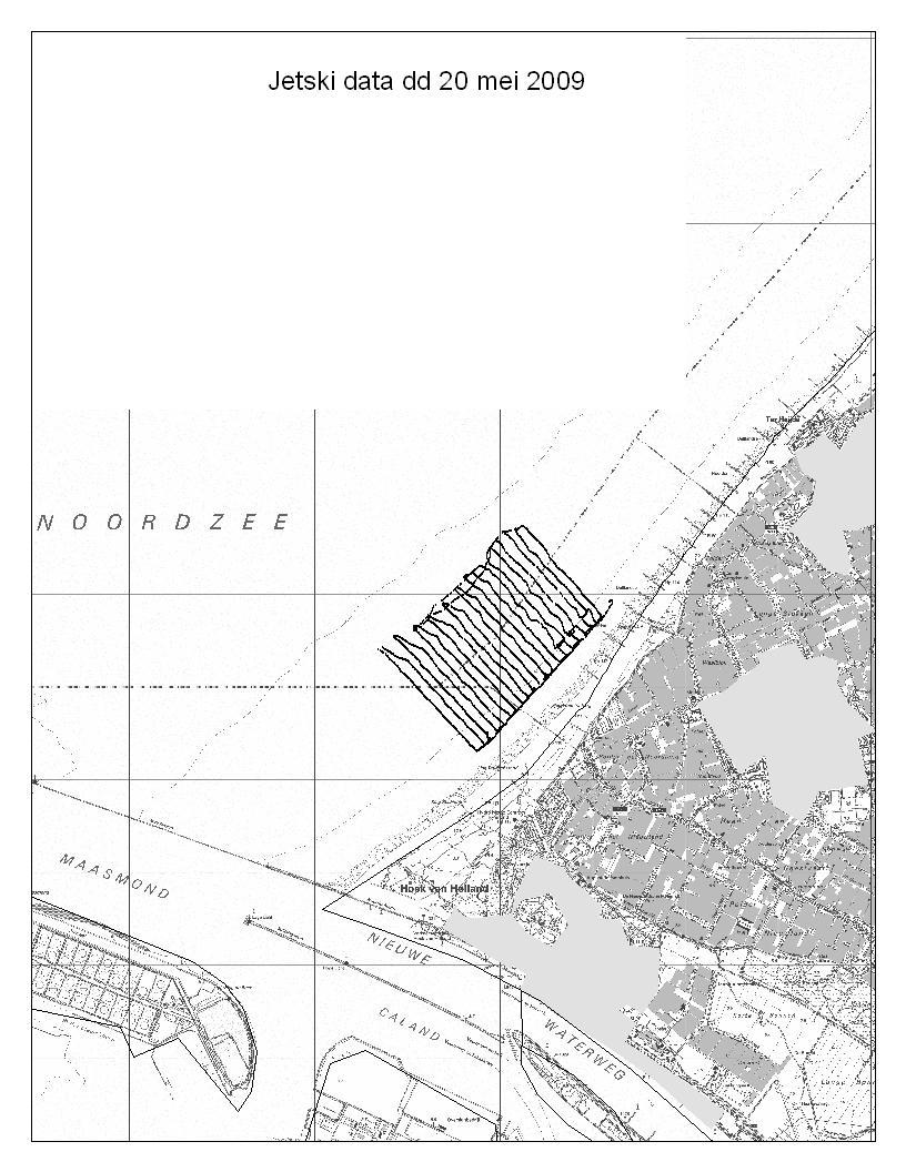 het kustvak Delfland Figuur 3: Jetskidata van 20