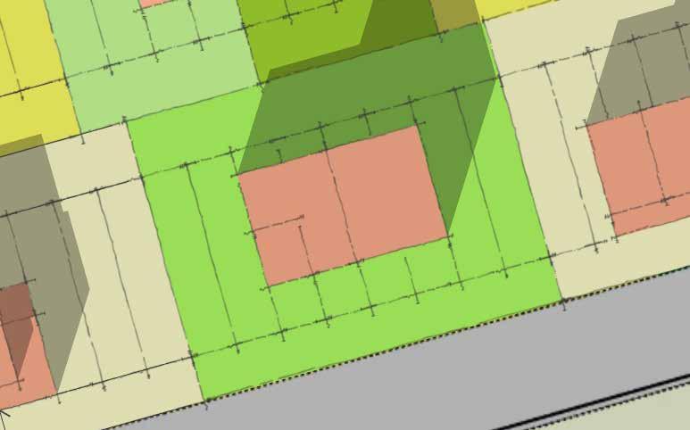 De rooilijn ligt niet vast en mag afwijken van de naastgelegen woningen.