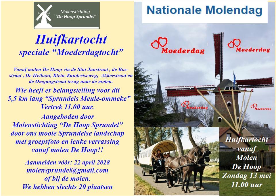 Een speciale activiteit voor onze molenvrienden!! Molenbezoek: Op dinsdagmorgen 17 april, tussen 10.00 uur en 12.