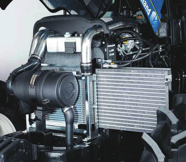 4 5 MOTOR MODERNE MOTOREN, BEWEZEN CONTROLE TD5000-tractoren worden door New Holland NEF-motoren met het perfecte evenwicht tussen modern denken en erkend design aangedreven.