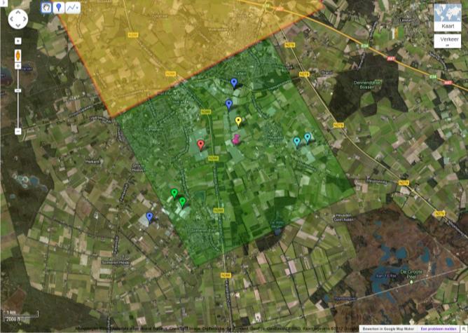 4 Clusters Waardjesweg > 40 Ha Kievitsakkers