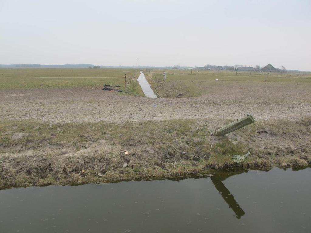6.3 Ophogen percelen en dempen watergangen In het midden van de polder, ten noorden van de Nieuweweg, bestaat het voornemen om enkele percelen op te hogen en drie sloten te dempen (bijlage 3).