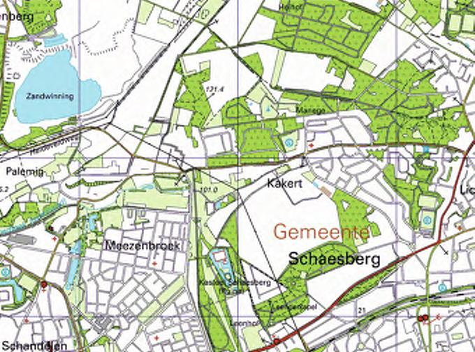 Onderzoekslocatie project Verkennend bodemonderzoek plangebied Bousberg te Landgraaf blad