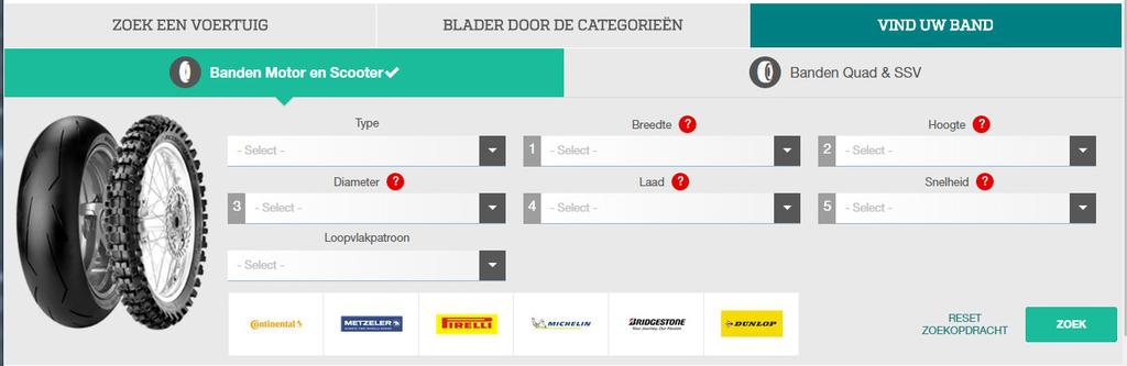 PRODUCT ZOEKEN Zoek naar items door te bladeren in categorieën 1. Klik op het menu BLADEREN DOOR CATEGORIEËN van de startpagina 2.