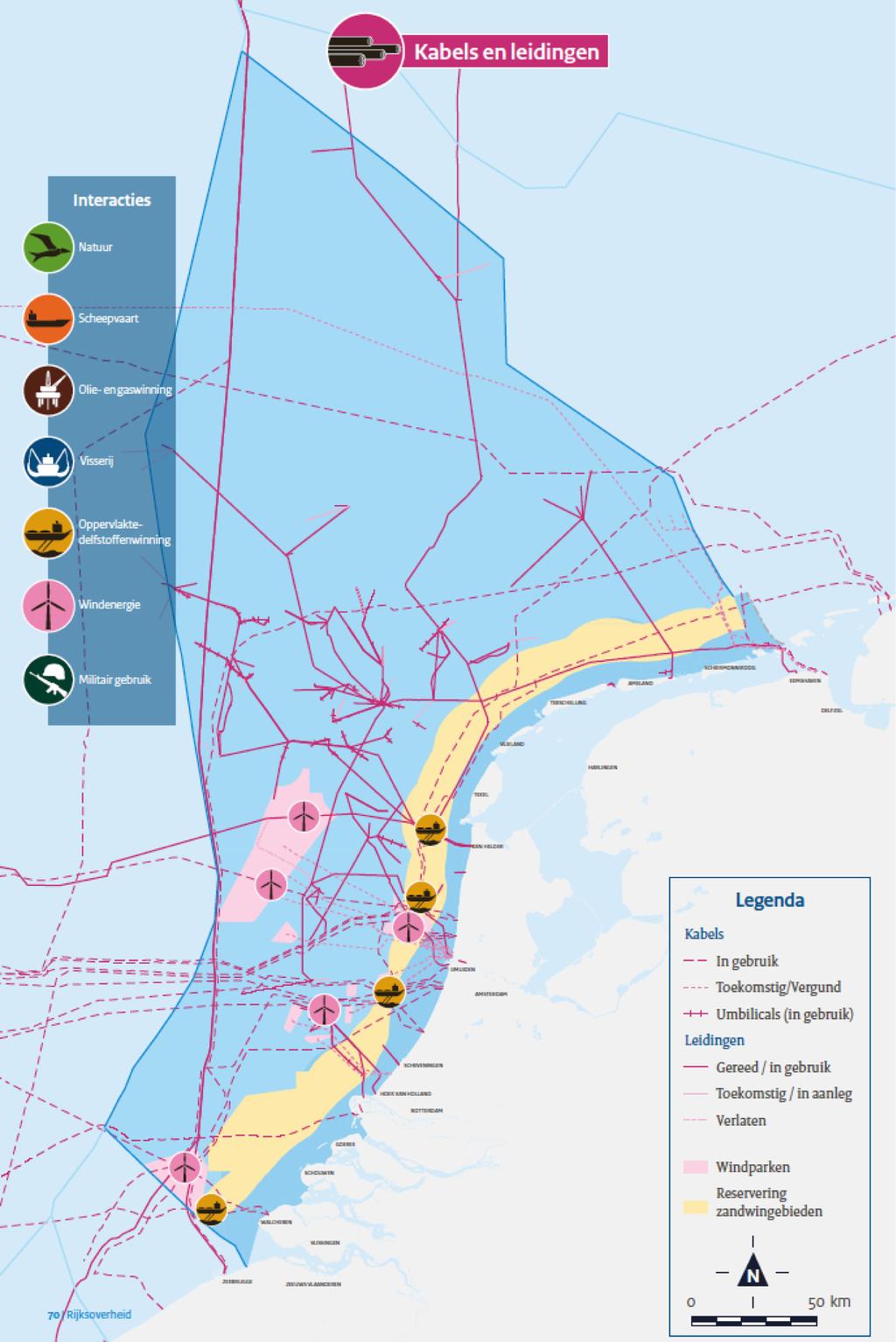 zouden moeten opwegen tegen het economisch voordeel van de extra beschikbare ruimte voor andere functies. Gezien het kleineveldenbeleid zullen er de komende jaren nog leidingen bij komen.