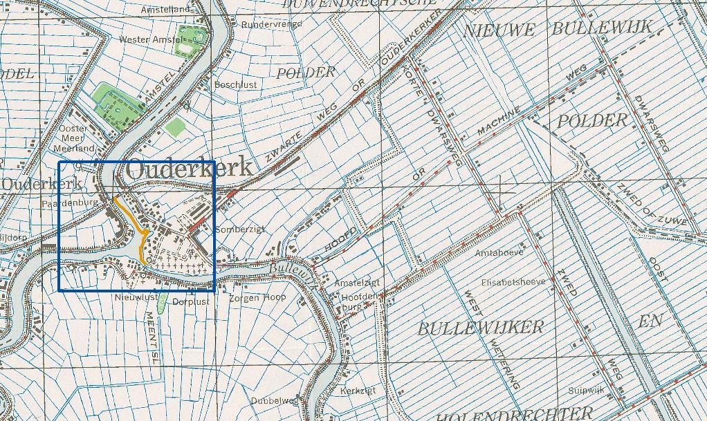 ± 3 km Figuur 2: Locatie van de bominslagen t.o.v. het werkgebied. Uit het rapport blijkt dat de bommen insloegen op een afstand van bijna drie kilometer van het werkgebied.