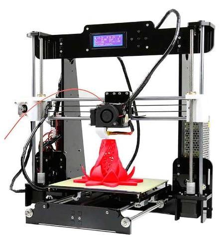 3. Werking van de 3D-printer De meeste printers zijn kubusvormig, waarbij de printkop zich bovenin het apparaat bevindt.
