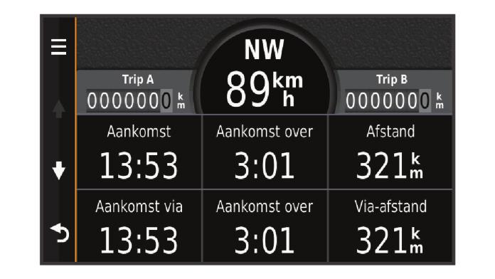 4 Selecteer een optie. Het nieuwe reisgegevensveld wordt in de reisgegevenslijst weergegeven.