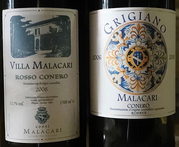 **** Grigiano 2006 - Cònero Riserva DOCG Magnum. 100% montepulciano, van de gelijknamige wijngaard van 3,7 ha met de oudste stokken uit 1971. Vergisting op de schillen gedurende 15 dagen in rvs tanks.