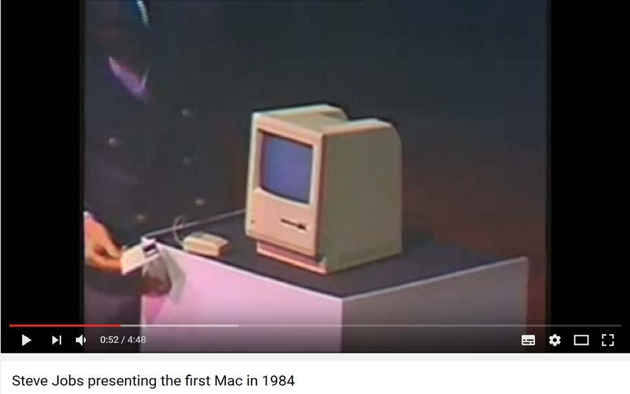 Rondreis door de PDF geschiedenis De eerste Apple Macintosh (1984) https://www.youtube.