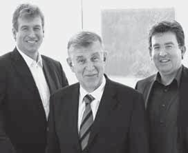 Wie meer van zitten begrijpt, geeft iedereen de juiste stoel. De tweede en derde generatie bedrijfsleiders: Helmut, Werner en Joachim Link (v. l. n. r.