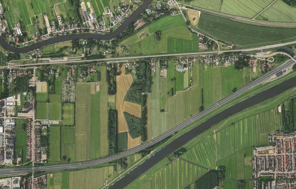 3 Afbeelding 1 Zone aan de Parallelweg waar de kavels over het