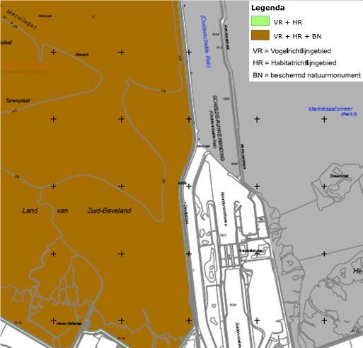 2.2.2 NATUUR Het projectgebied grenst aan zowel het Natura2000-gebied (zowel Habitatrichtlijn- als Vogelrichtlijn) Oosterschelde (Afbeelding 4).
