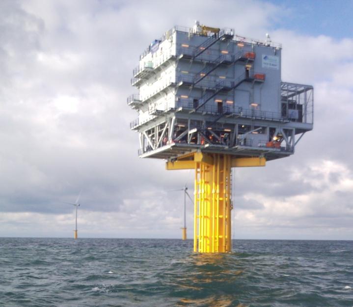 connected to offshore transformatie station (OHVS)