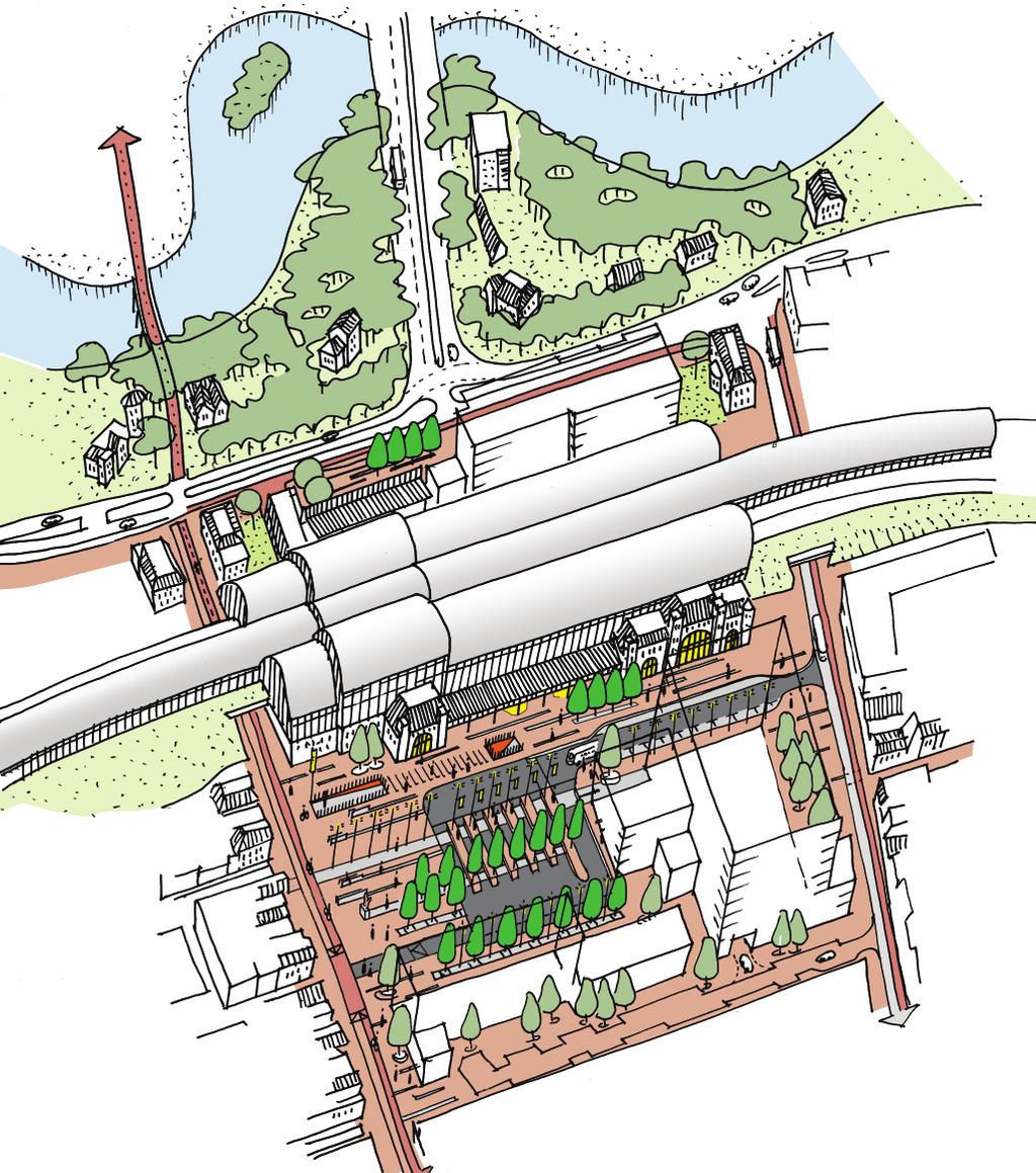 Uit een aantal visies van gerenommeerde bureaus werd de visie Gisteren is Morgen van wurck geselecteerd voor uitwerking en realisa e.