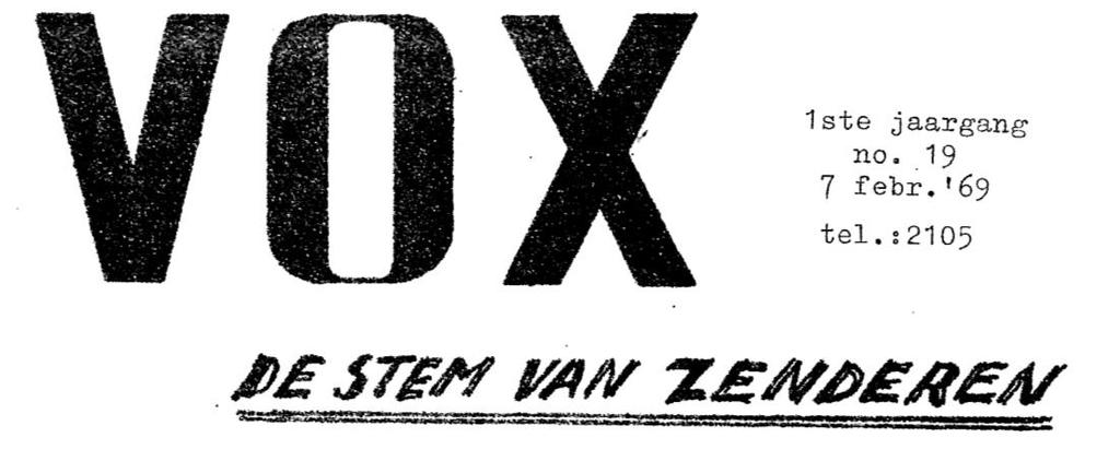 Uit de Vox van 50 jaar geleden 9.