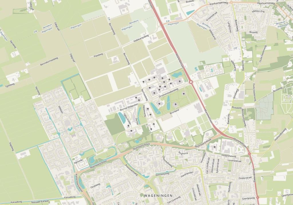 Te kappen bomen binnen projectgebied H -1- Niet meegenomen in de schatting zijn: - Bomen in projectgebied van de fietsbrug - Bomen