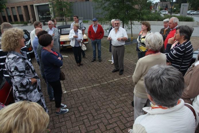 Het voorziene ontbijt, waar we bij aankomst aan toe waren, ging door in Theater Café vlak bij de verzamelplaats te Kaulille.