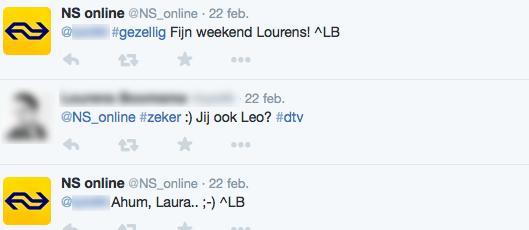 Lourens pakt in twee reacties de draad van het #fail-spelletje weer op, waarna Laura