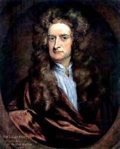 Kracht = massa versnelling of in de daarvoor geldende natuurkundige afkortingen F = m a Natuurkundige Isaac Newton (1643 1727) Bij de tweede poging heb je meer kracht gebruikt dan bij de eerste