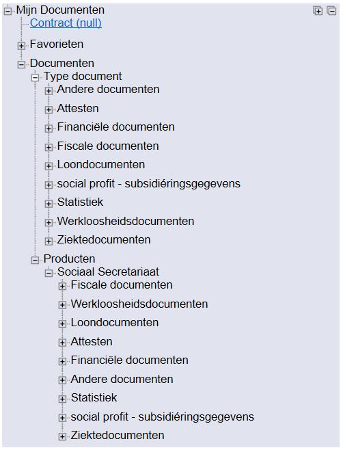 Een aantal voorbeelden van documenten: - De loonbrieven en loonsynthese vindt u onder Loondocumenten.