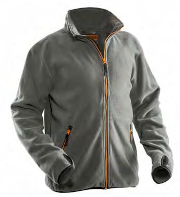 SOFTSHELL & FLEECE JASSEN 89 5501 PRACTICAL FLEECE JACKET Ruime zakken voor met rits. Duimgreep in manchetten Binnenzakken.