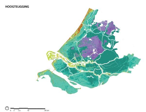 Rivierdeltacomplex Zoals overal in Zuid-Holland heeft het water en het menselijk handelen grote invloed gehad op de geomorfologie van dit deel van de provincie.