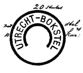 UTRECHT-BOKSTEL GRTR 0053 1897-11-20 cijfers: I II III IV V VI VII VIII IX X XI letters: A A I B B I C D D I E F F I