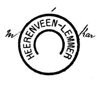 Typenraderstempels voor het traject HEERENVEEN-DRAGTEN zijn in november 1909 aangemaakt. De eerste blokstempels voor dit traject werden op 17 augustus 1931 in gebruik genomen.