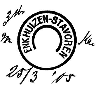 De boottrajecten ENKHUIZEN-STAVOREN GRTR 0201 1905-03-25 cijfers: I II III IV letters: A B C D Drie grootrondstempels werden verstrekt op 25 maart 1905.