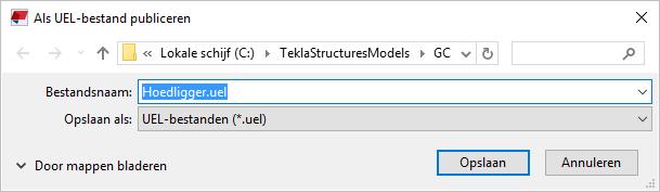 U kunt dit bestand verplaatsen naar de modelmap van een ander bestaand model waar u de gebruikerscomponent wilt gebruiken. U moet in dat model het *.uel bestand weer importeren.