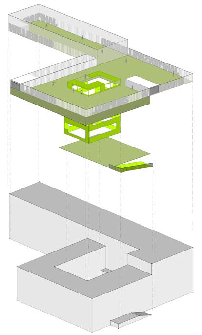 Kraaijvanger. Voor de nieuwe gebruikers moest het gebouw geschikt gemaakt worden voor een Brede School met twee basisscholen, twee peuterspeelzalen, twee gymzalen en een buitenschoolse opvang.