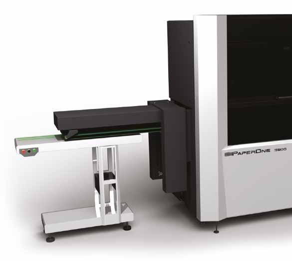 De PaperOne 3500 beschikt over een zeer nauwkeurig mechanisch registratie systeem, eventueel