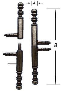 (type nuba), pour meuble, filet bois, à boutons coulés yle aroque, en parties = hauteur total, boutons inclus C = dimensions tiges à visser C artikelnuer 9 66 M6x4-49-4-9 40 78 M6x -49-4- 0 Verbronsd