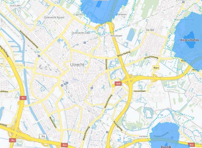Figuur 3.2 Grondwaterbeschermingsgebieden rond de gemeente Utrecht. Plangebied is aangegeven met groene stip. (Bron: Webkaart provincie Utrecht) 3.2.5 Waterveiligheid en overige wateraspecten Het plangebied ligt niet in een waterkering of beschermingszone.
